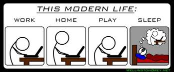 workaholic modern life